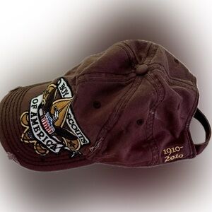 100 Years Anniversary 1910-2010 Boy Scouts of America Embroidered Distressed Cap